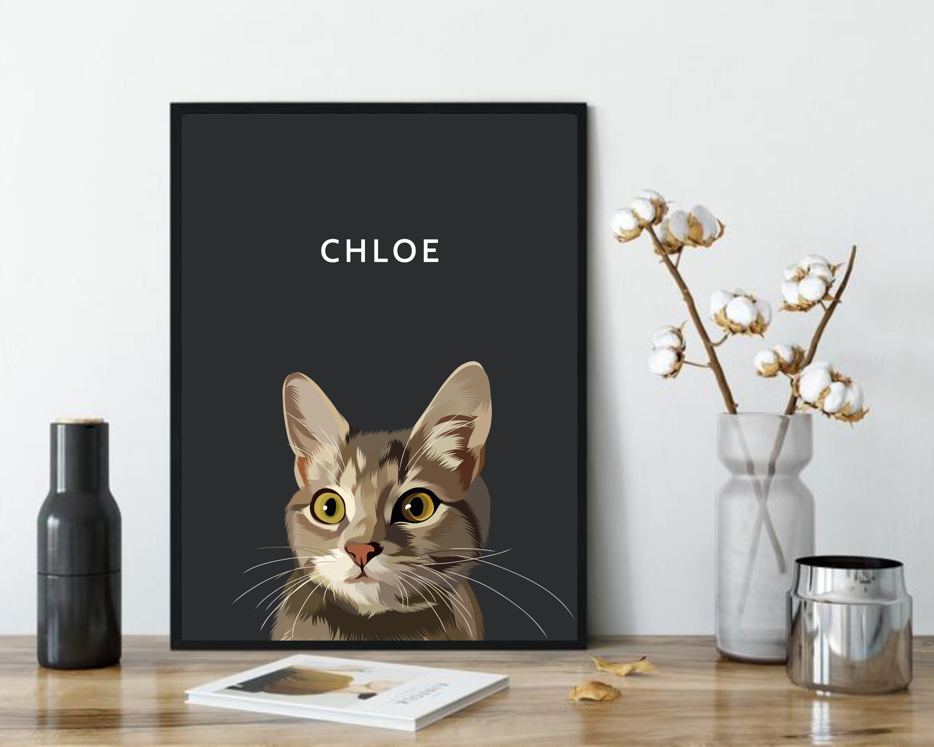 Custom Pet Decor Pet Wall Decor Custom Pet Portrait Etsy