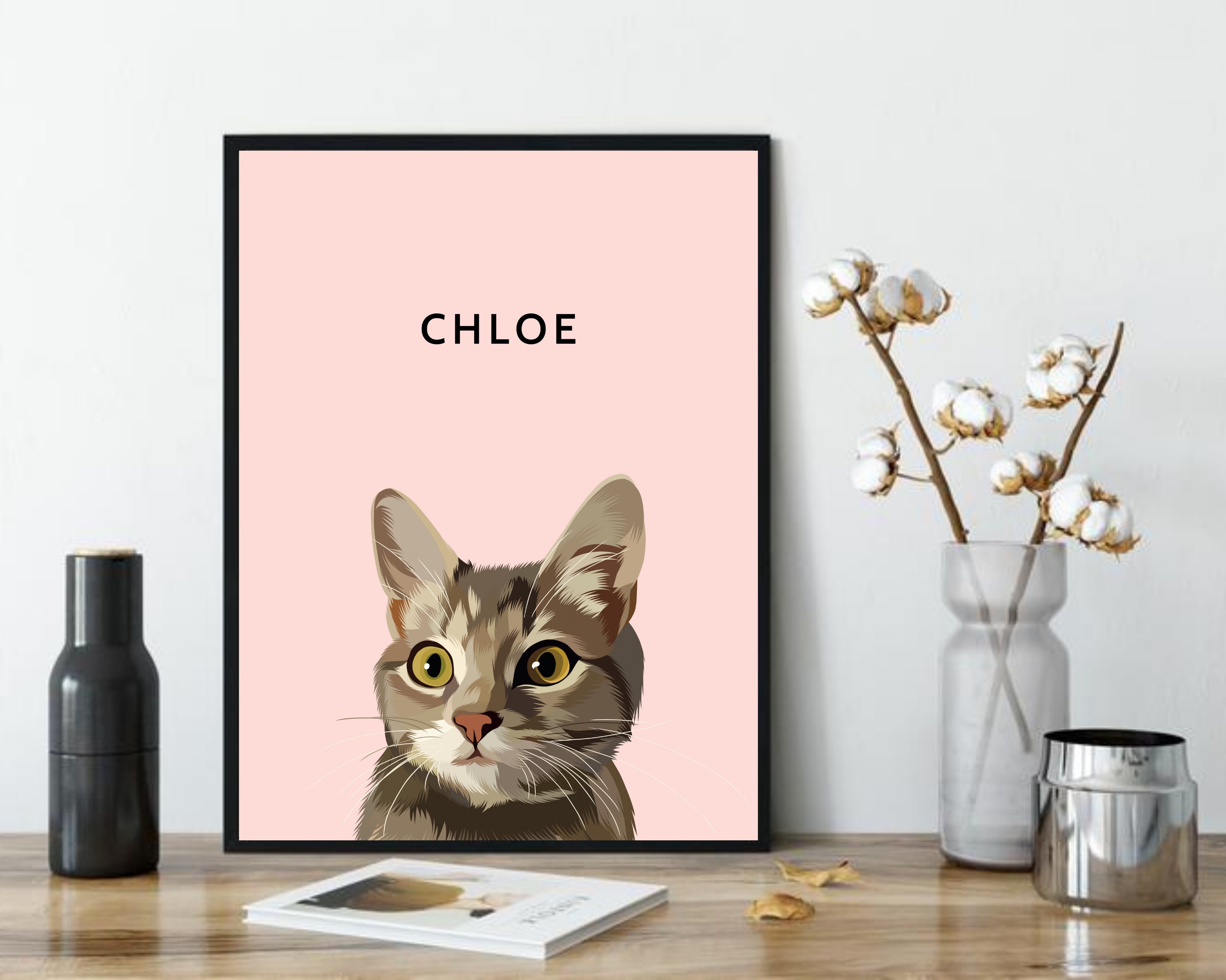 Custom Pet Decor Pet Wall Decor Custom Pet Portrait Etsy