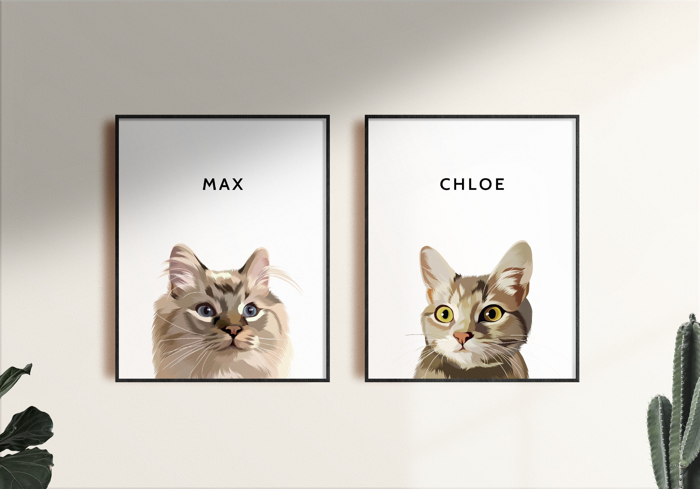 Custom Pet Decor Pet Wall Decor Custom Pet Portrait Etsy