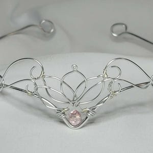 Silver Circlet Celtic Headpiece Tiara Medieval Renaissance Headband Bridal Prom  Rave Bridesmaid