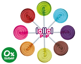 24ct Sugar-Free Lollipops: Xylitol & Isomalt, Build-Your-Own Set.