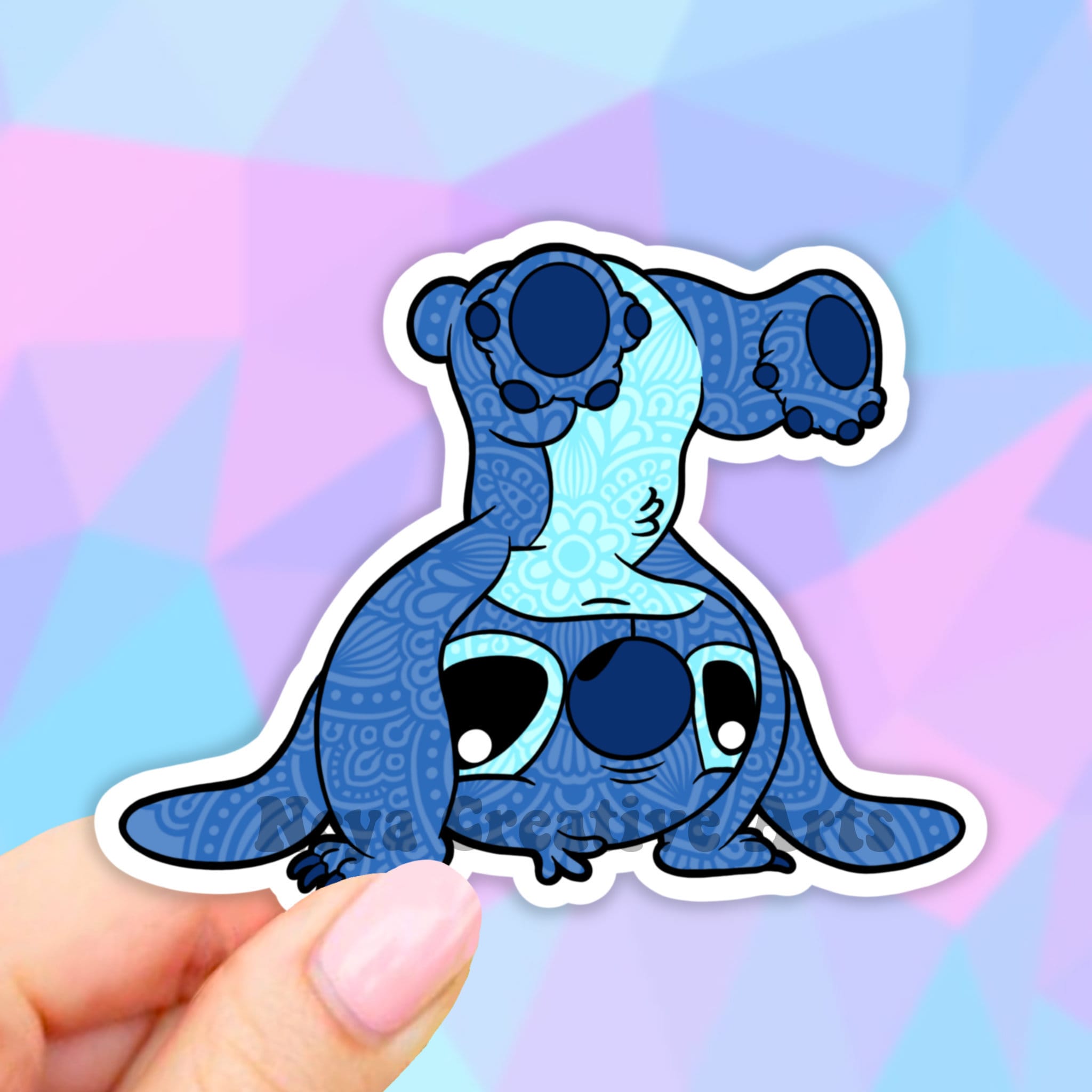 9 Upside down Stitch Sticker Lilo and Stitch Sticker Etsy