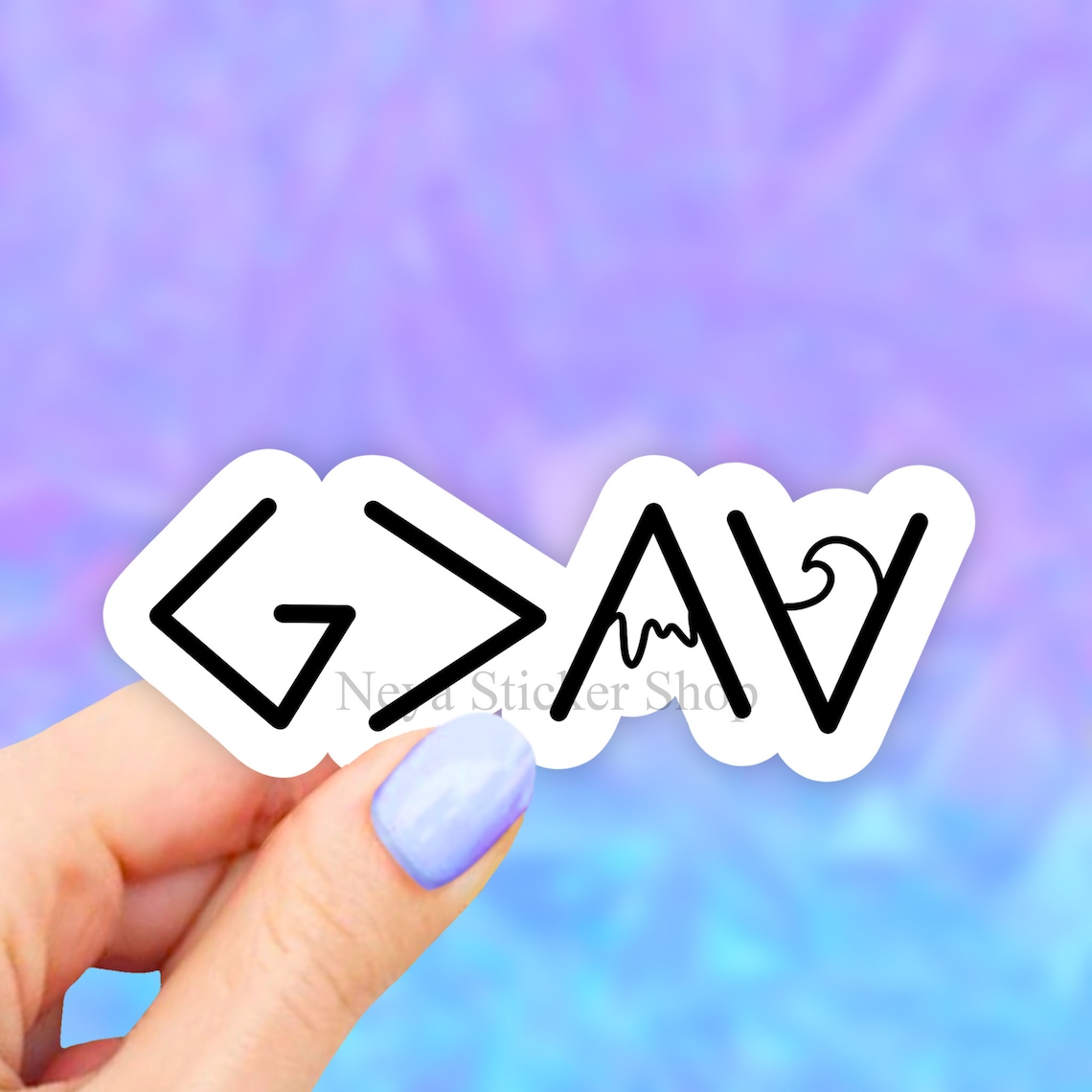 God is Greater Than the Highs and Lows Sticker Christian Etsy