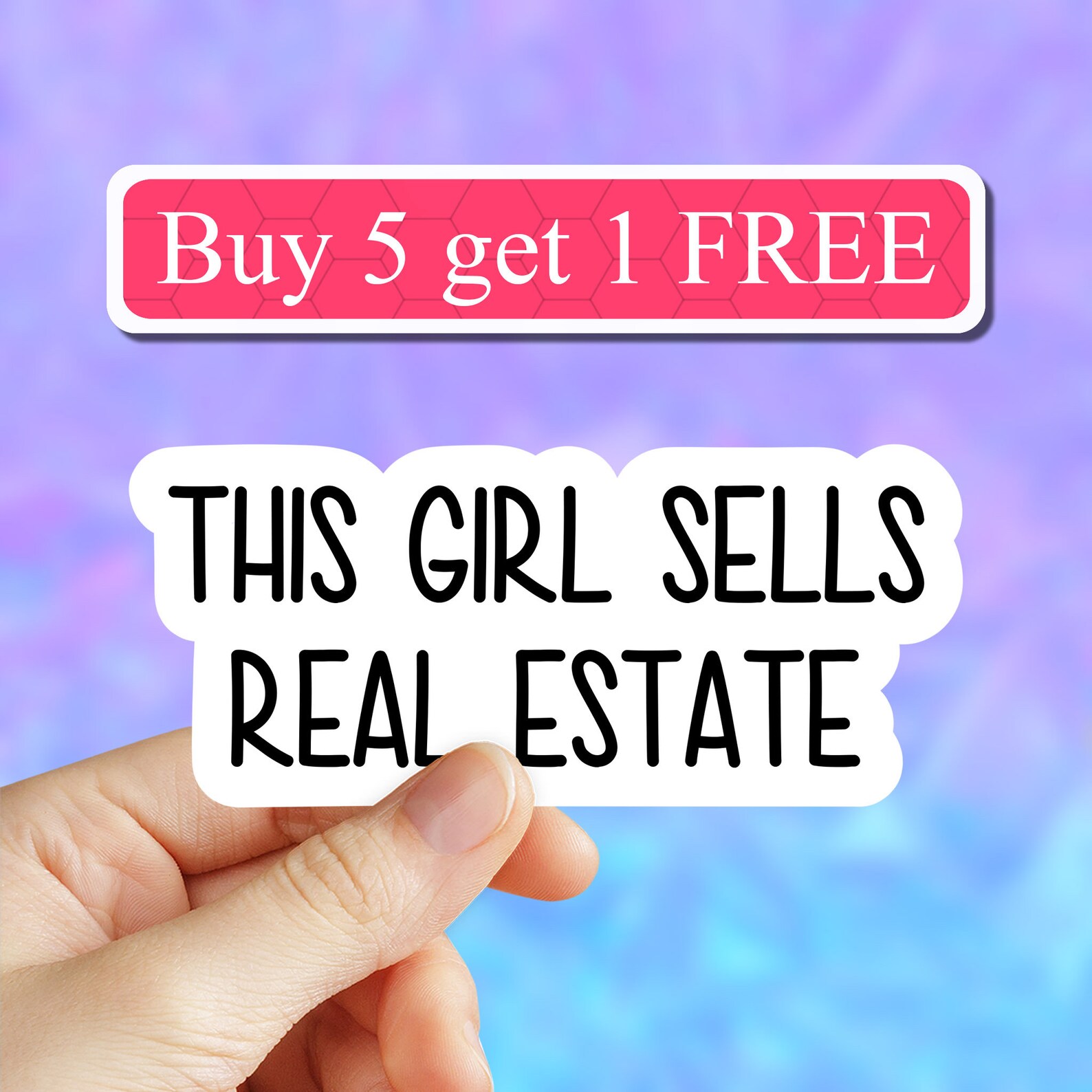 This Girl Sells Real Estate Sticker Realtor Sticker Realtor Etsy