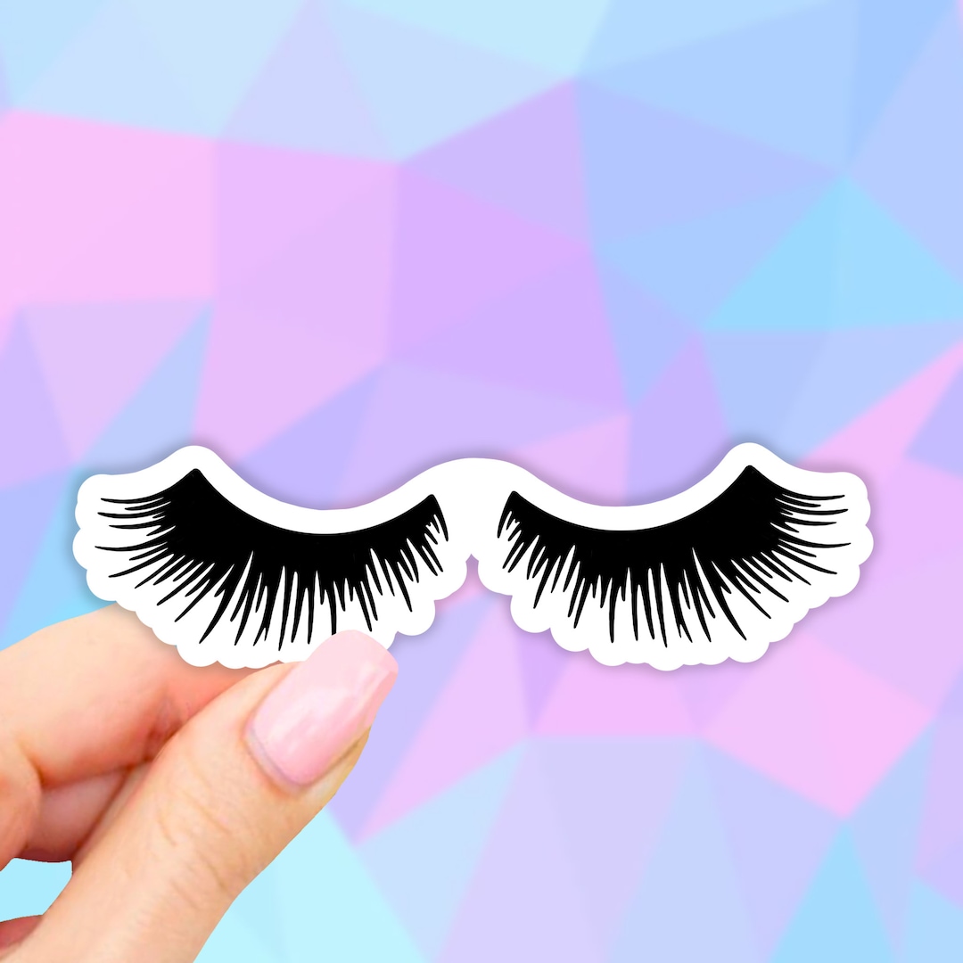 Eye Lashes Sticker Eyelash Stickers Eyelashes Sticker Etsy