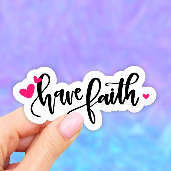 Christian Sticker Pack, Six Faith Stickers, Planner Stickers