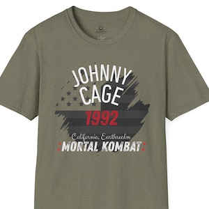 Mortal Kombat T-Shirt | Johnny Cage T-Shirt | Gamer Tee | Gaming Gift | Arcade Shirt | Geek Clothing | Gamer Shirt | Sega Shirt