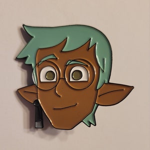 The Owl House Inspired Raine Whispers 1.5 Inch Soft Enamel Pin