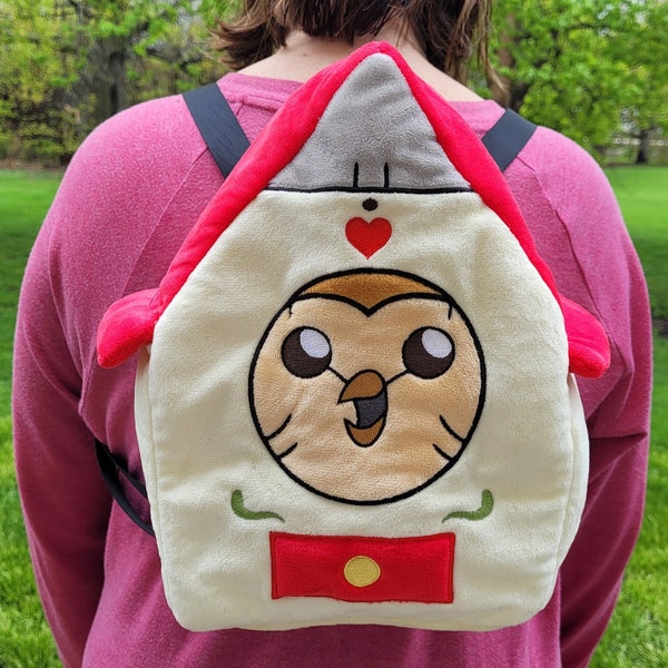 Das Eulen-Haus Inspiriert Hooty Plüsch Rucksack Port-a-Hooty Vogel Eule Birb