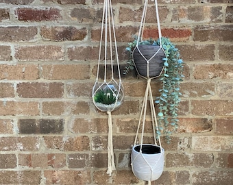 Plant Hanger Minimalist - Cotton | Double | Natural