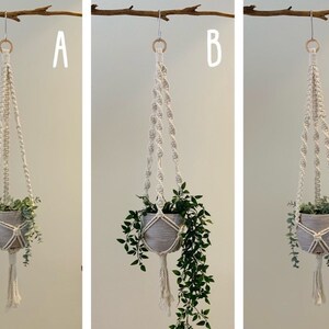 Macrame Plant Hangers Cotton Cord Natural image 6