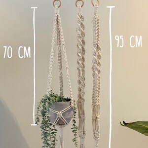 Macrame Plant Hangers Cotton Cord Natural image 7