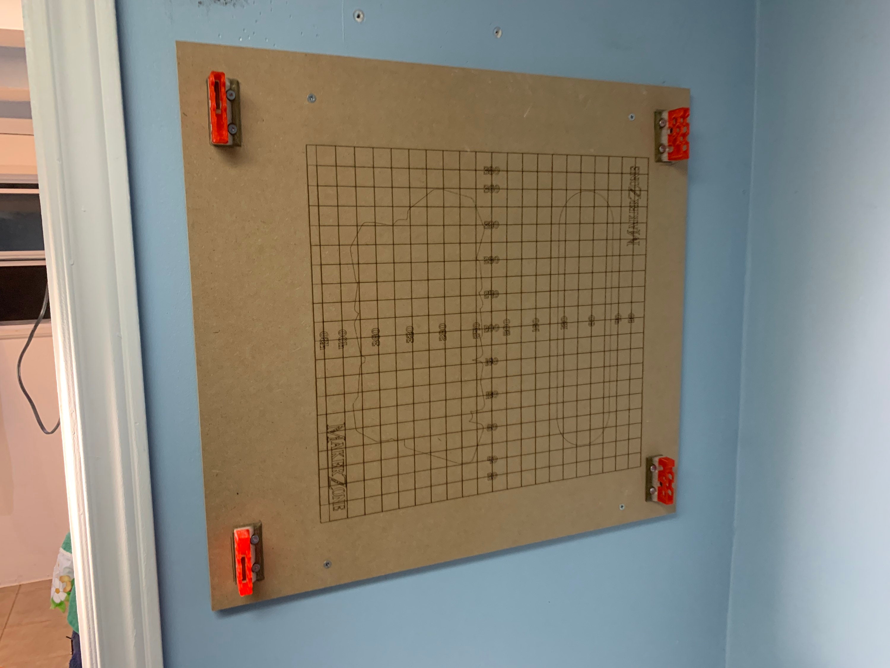 Ortur Master 2 laser grid - imperial (inches)(Lightburn Digital File)