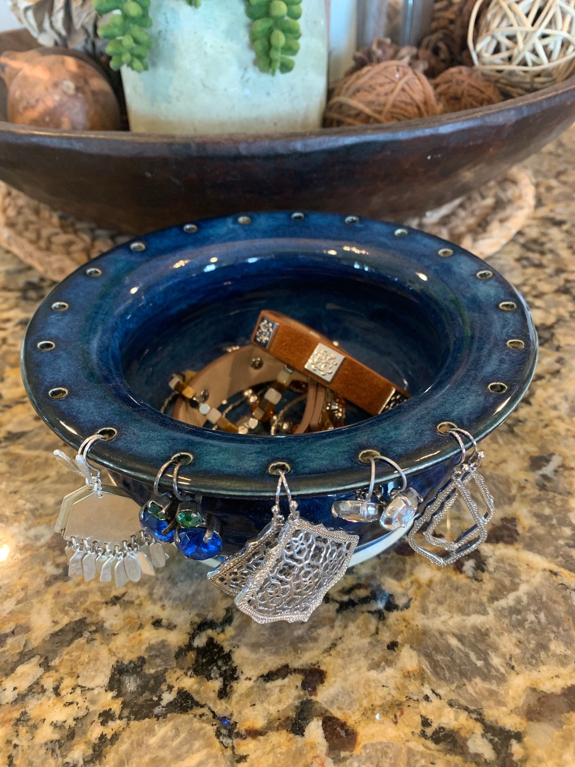 Jewelry Bowl. Earring holder. Jewelry organizer Etsy