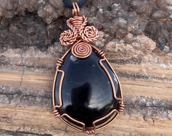 Dendrite Agate Copper Pendant/Necklace