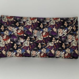 Monster Killer fabric wallet with zipper pouch