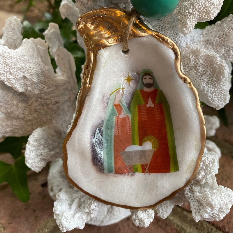 Oyster Shell Nativity - Etsy