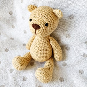 Crochet Amigurumi Bear Pattern/Bear Toy PDF Tutorial/Crochet Classic Teddy Bear Nico the Bear/Crochet Bear Pattern by AmiBunnyCrochet