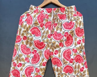 Peacock Feather Digital Print Summer Comfortable Breathable Casual Pants