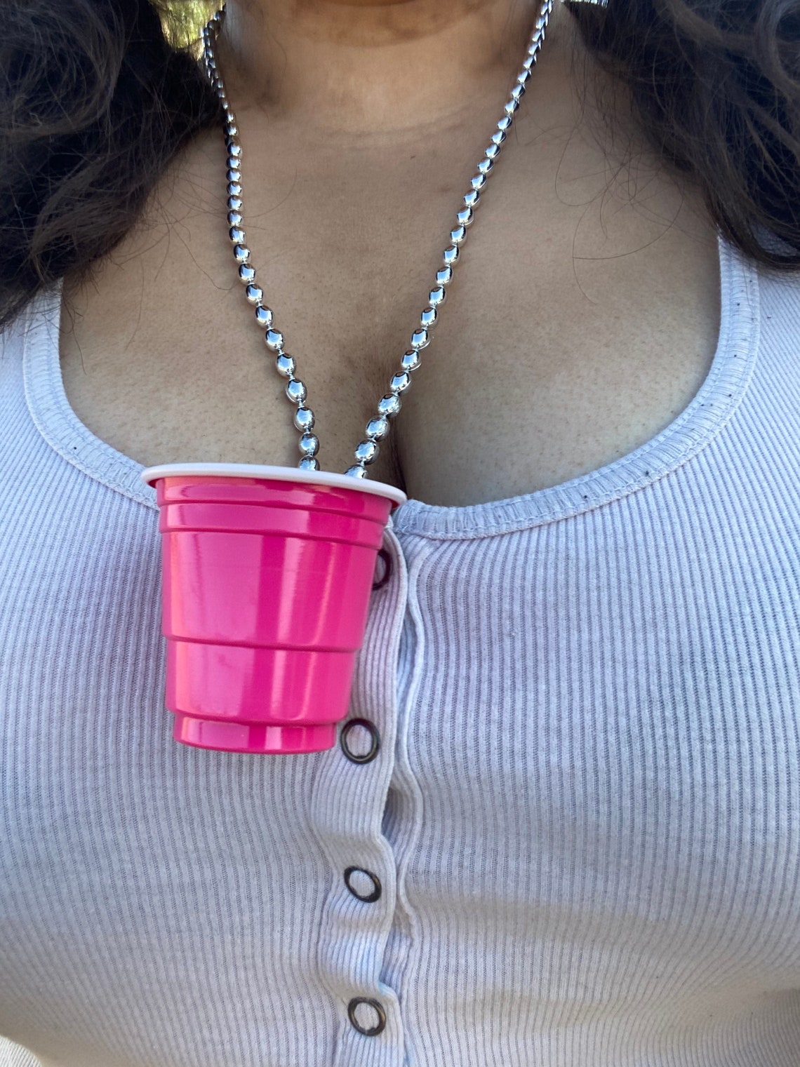 Shot glasses on necklaces Etsy