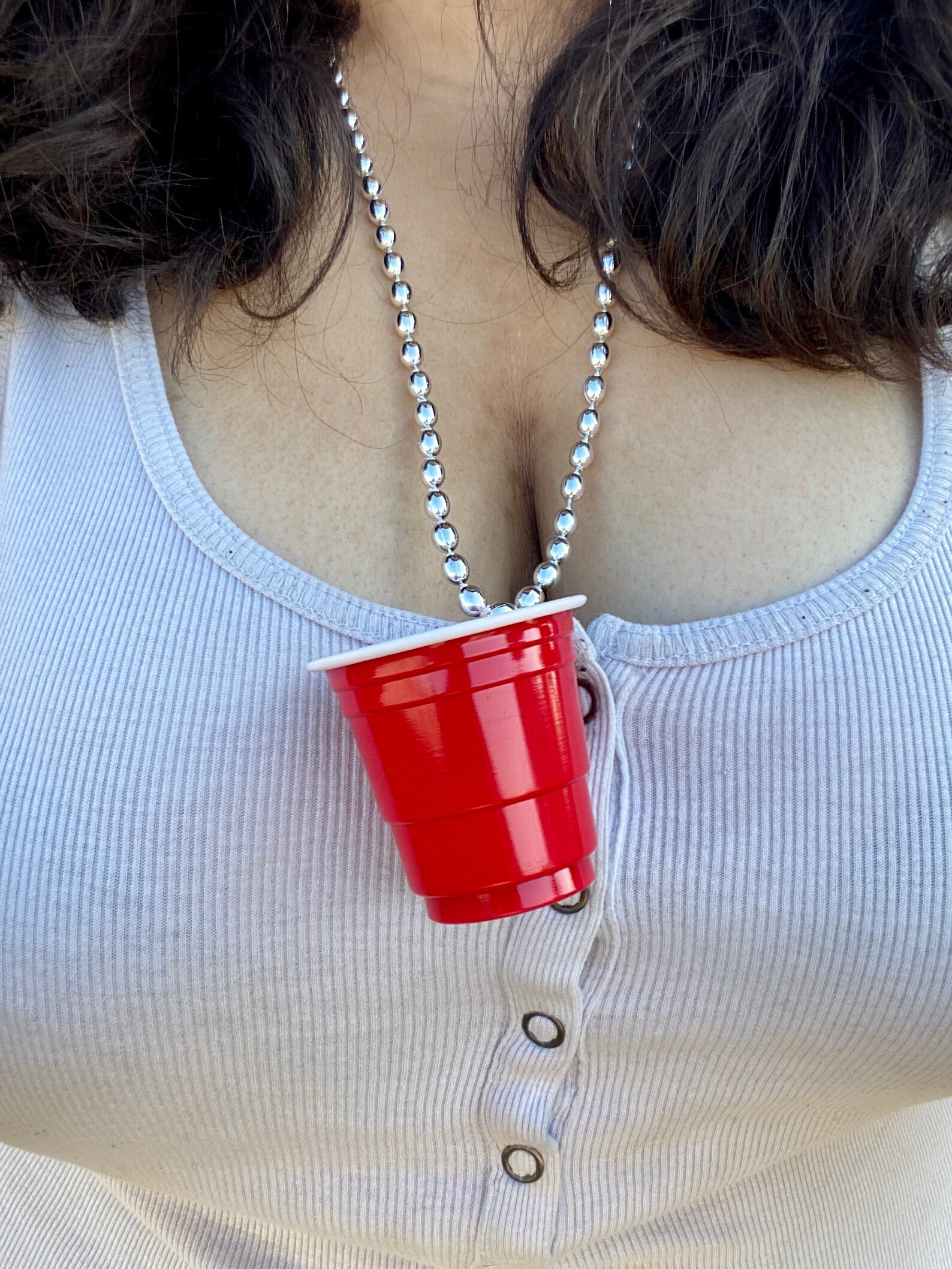 Shot glasses on necklaces Etsy