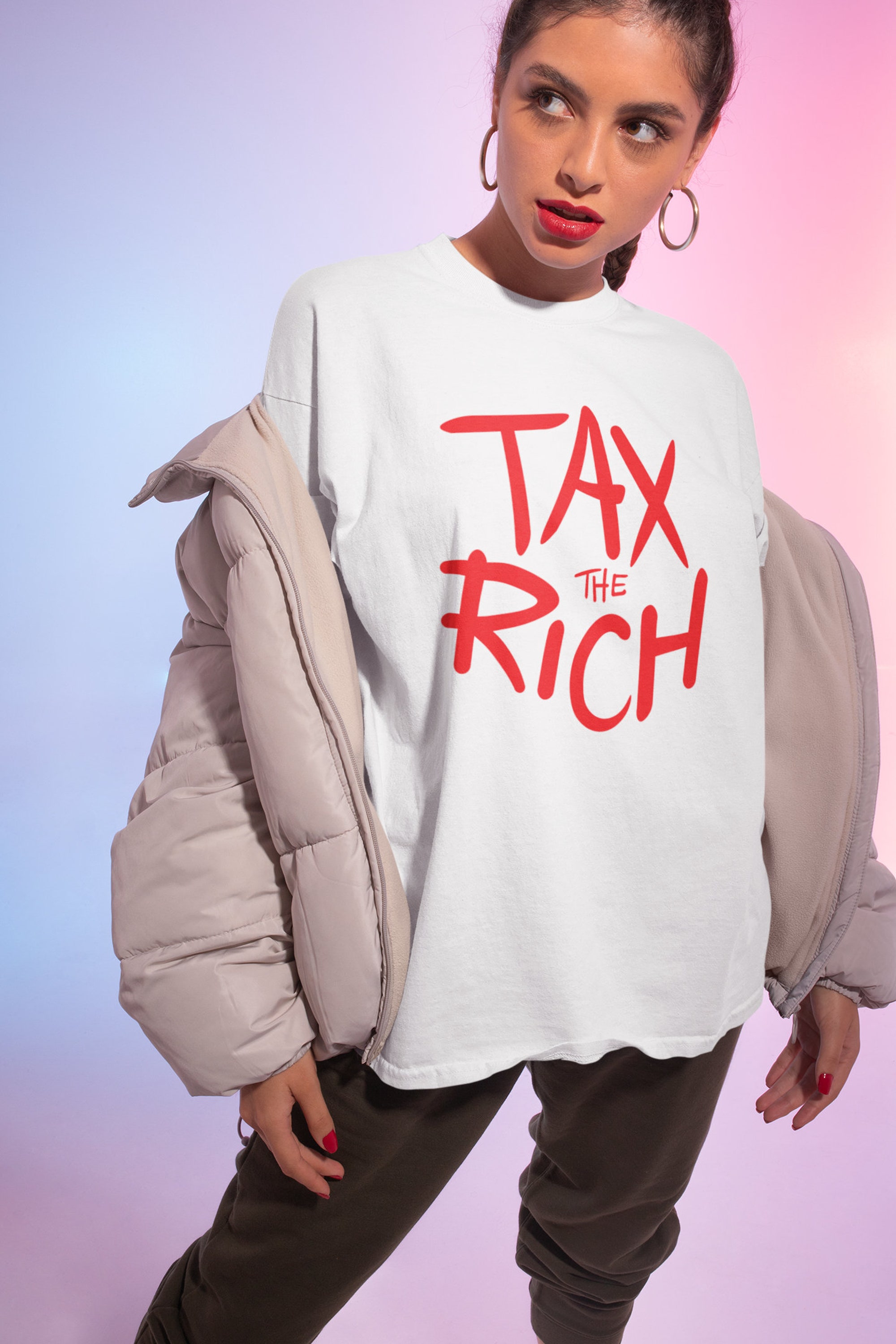 Discover Tax the Rich, inspired Met Gala Short Sleeve T-Shirt