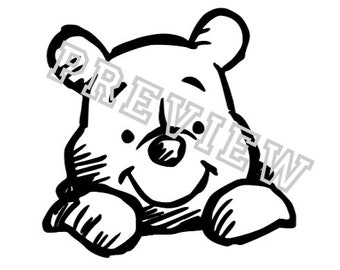 Download Free Winnie The Pooh Svg Etsy PSD Mockup Template