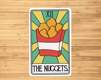 The Nuggets Tarot Card Sticker - Water Resistant - Funny Sticker - Personalized Gift - Laptop Sticker - Sticker For Hydroflask