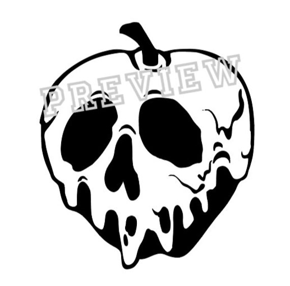 Disney Poison Apple Svg Disney Svg Cricut Silhouette Cut Etsy