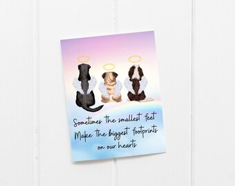 Dog Sympathy Greeting Card - Thinking Of You Card - Celebration Card - Just Because Card - Cute Card - Sympathy Card - Grieving Pet Card