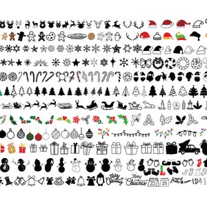Pacchetto SVG di NATALE, Clipart di NATALE, File di taglio di Natale, File SVG di Natale per Cricut