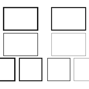 RETTANGOLO SVG, RETTANGOLO Svg File di taglio, Rettangolo contorno Svg, Rettangolo cornice Svg, Quadrato Svg