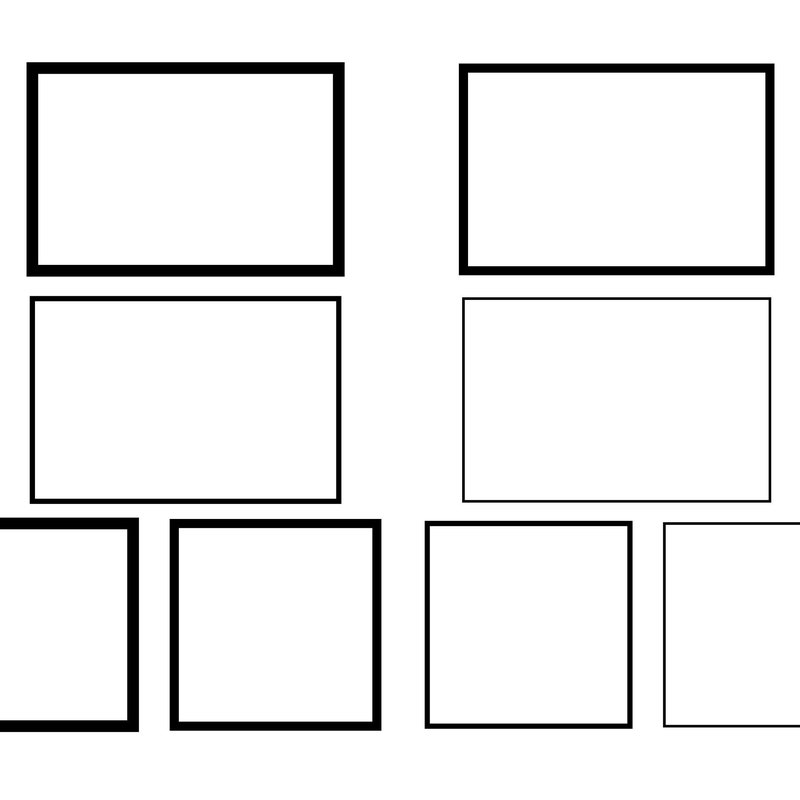 Rectangle Frame Svg - Etsy