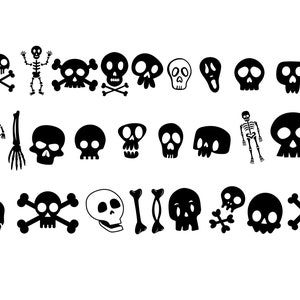 HALLOWEEN SKELETON SVG, Skeleton Clipart, Halloween Svg Files for Cricut, Skeleton Cut Files