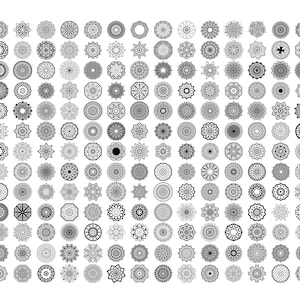 MANDALA SVG-bundel, MANDALA Clipart, Mandala Svg Cut-bestanden voor Cricut, Mandala Flower Svg