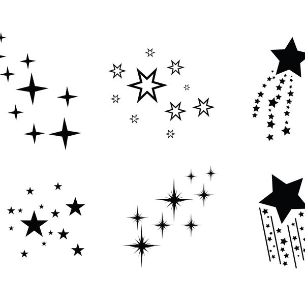 SPARKLE SVG, Stars Sparkle Svg, Sparkle Svg Cut Files For Cricut, Sparkle clipart