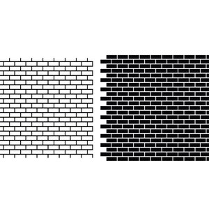 Wzór BRICK SVG, pliki do cięcia BRICK Pattern SVG dla Cricut, pliki do cięcia Brick Wall SVG