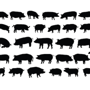 PIG SVG, FARM Animals Svg, Farm Animal Svg cut files for Cricut, Pig Cut files for Cricut