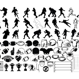 FUßBALL SVG Bundle, FUßBALL SVG geschnitten Dateien für Cricut, Fußball Clipart, Fußball Vektor