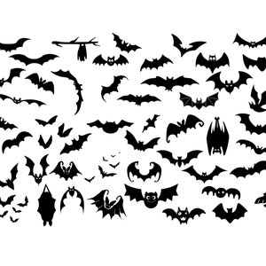 HALLOWEEN BAT SVG, Clipart nietoperza, Pliki Svg Halloween dla Cricut, Pliki Cięcia Nietoperza
