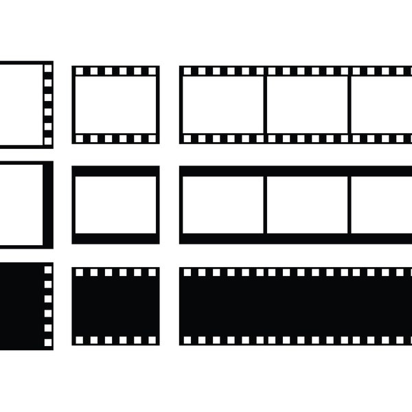 FILM STRIP SVG, Movie filmstrip svg, picture frame svg, camera reel svg