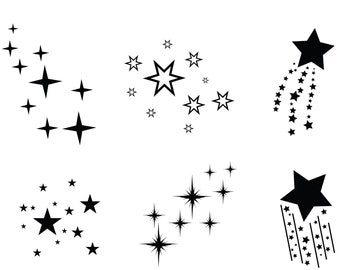 SPARKLE SVG, Stars Sparkle Svg, Sparkle Svg Cut Files pour Cricut, Sparkle clipart