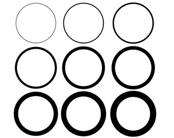 CIRCLE Frame SVG, CIRCLES Monogram Svg, Circle Frames Svg, Cut files for Cricut