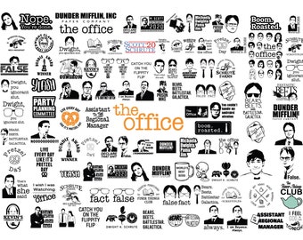 THE OFFICE Bundle SVG, The Office Svg Files for Cricut, The Office Tv Show, The Office Clipart, The Office Vector