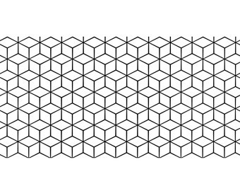 3D HEXAGONAL Pattern SVG, Cube Pattern Svg, Square Block Pattern Svg ...
