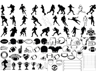 FOOTBALL SVG Bundle, FOOTBALL Svg Cut Files For Cricut, Football Clipart, Football Vector