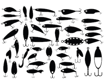 FISHING LURES SVG, Fishing Lures svg cut files for Cricut, Fishing svg, Fishing Tackle Svg