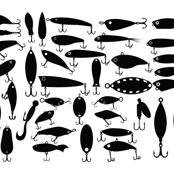 FISHING LURES SVG, Fishing Lures svg cut files for Cricut, Fishing svg, Fishing Tackle Svg