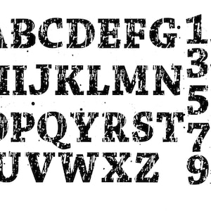 DISTRESSED FONT SVG Files, Distressed Font Clipart, Distressed Letters and Numbers Svg Files