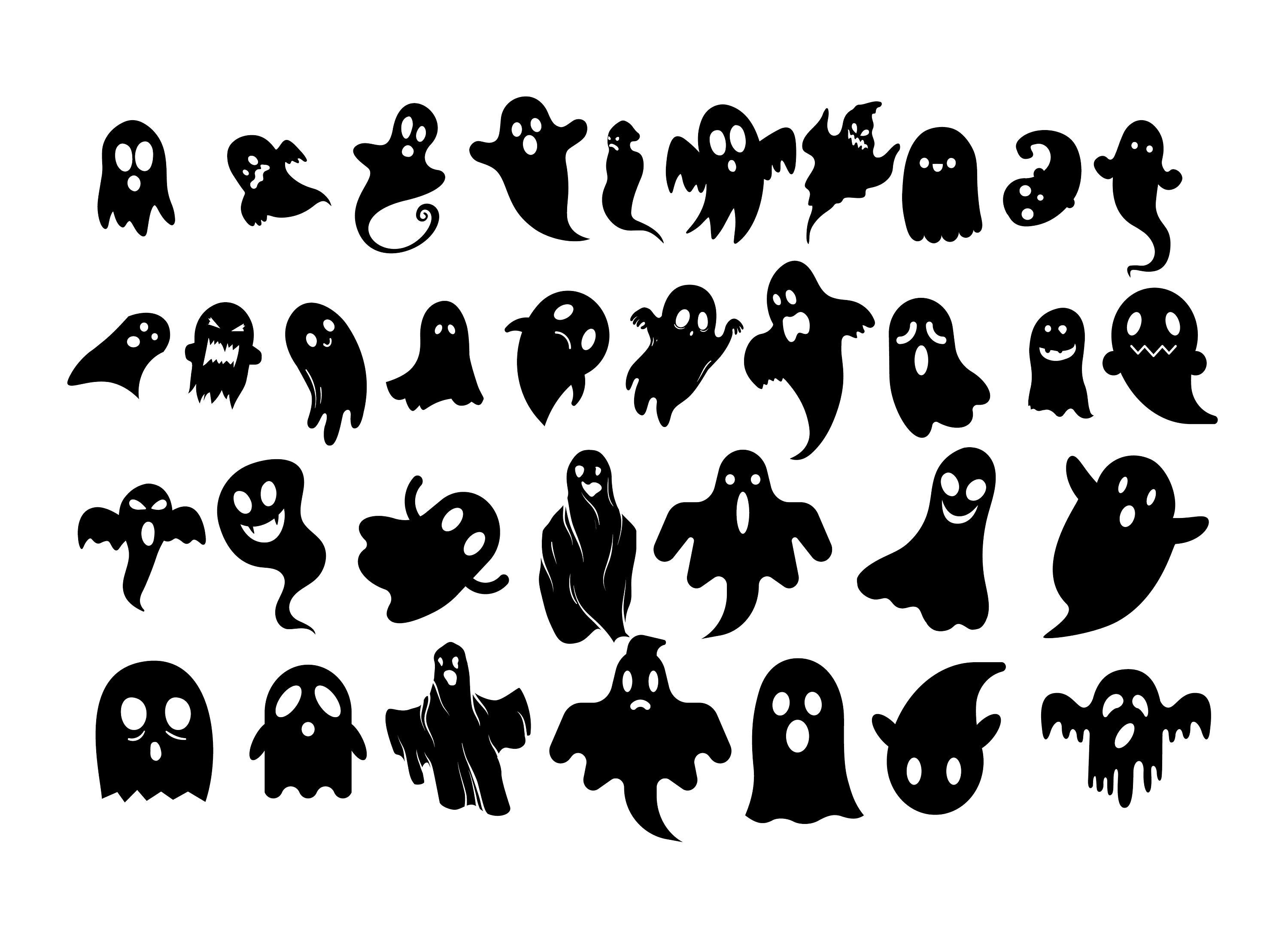 HALLOWEEN GHOST SVG Ghost Clipart Halloween Svg Files for - Etsy Ireland